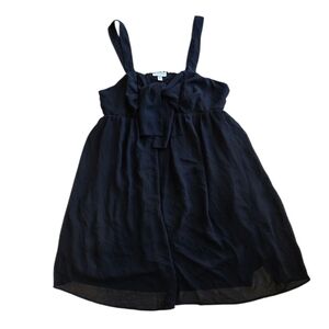 Liz Lange Maternity Black Chiffon Mini Dress XXL